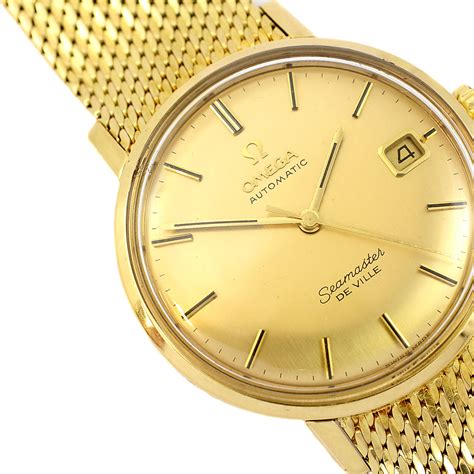 Omega Seamaster De Ville 18ct Gold Bracelet Watch | D J Massey & Son