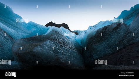 Surrounding glacier ice wall Stock Photo - Alamy