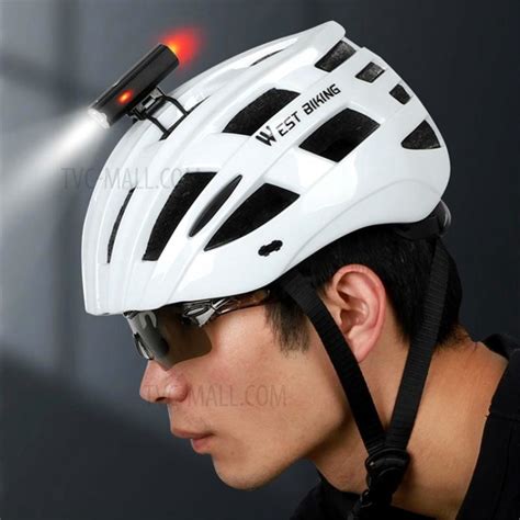 WEST BIKING Bicycle Front Light 2000mAh USB Rechargeable Bike Helmet ...