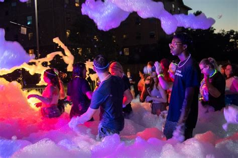 RMU Residence Life Hosts Glow in the Dark Foam Party | RMU Sentry Media