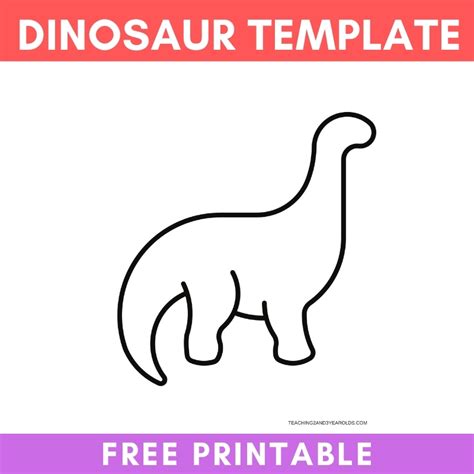 FREE Dinosaur Printable Template