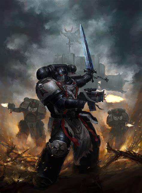 HD wallpaper: Warhammer 40,000, Space Marine, Black Templars ...