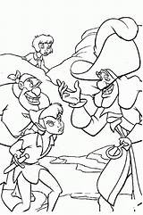 Captain Hook And Peter Pan coloring Page  ColouringPages sketch template