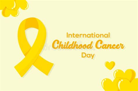 International Childhood Cancer Day Background Stock Vector ...