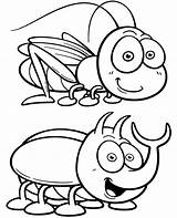 Bugs Coloring Pages For Kids sketch template