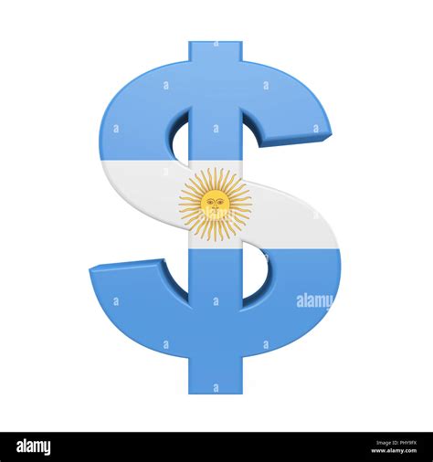 Argentine Peso Symbol Isolated Stock Photo - Alamy