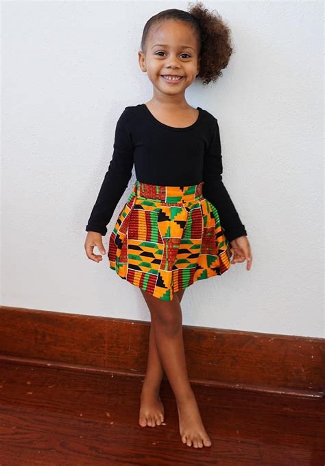 Girls Unisex Kente African Print Skirt Outfit Bomber Jacket // Orange Red Green Ankara // Baby ...