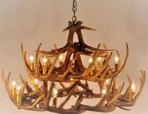 Whitetail Deer 24 Antler Chandelier | Cast Horn Designs