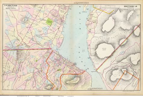 Cornwall and Fishkill, 1891 - Old Map Reprint - NY Hudson River Valley ...