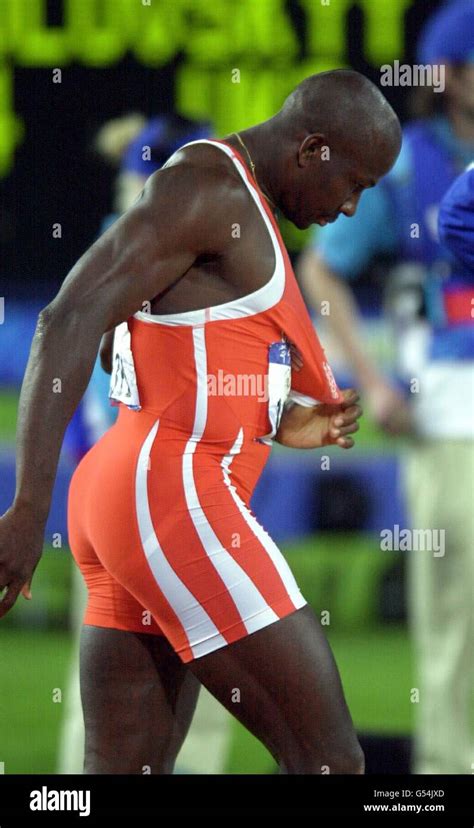 Canada's Donovan Bailey after finishing last in his second heat of the ...