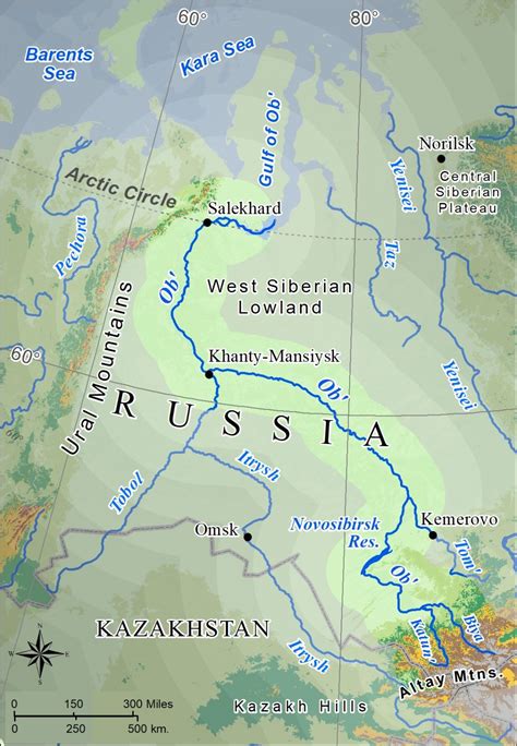 Russian Domain: Physical Geography – Siberian Rivers – The Western ...