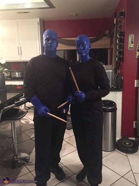 Creative Halloween Costume Idea: Blue Characters