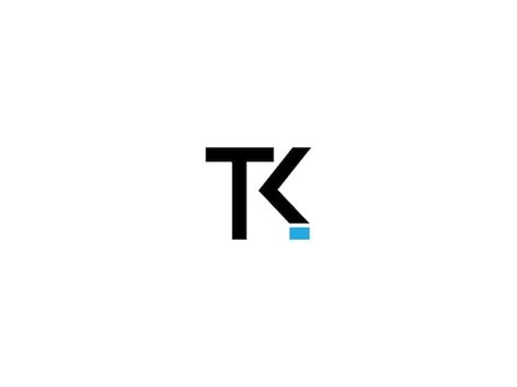 Premium Vector | Tk logo design