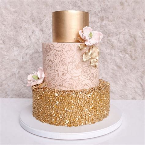 Sprinkles Sequins Gold | Sequin cake, Gold cake, Rose gold cake