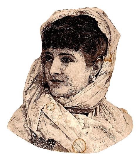 Antique Images: Digital Victorian Woman Downloads Fashion Costume Dress Scarf