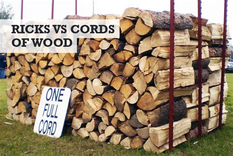 Rick vs Cord of Wood: Key Differences Explained