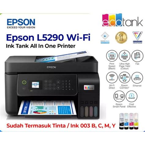 Jual Printer Epson L5290 Wi-Fi All in One EcoTank Ink Tank with ADF - Kota Pontianak - tcscom ...