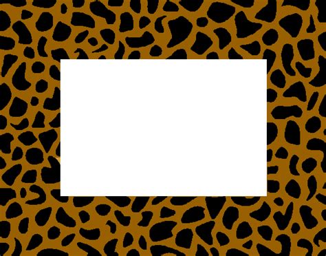 Leopard Print Border Template - ClipArt Best