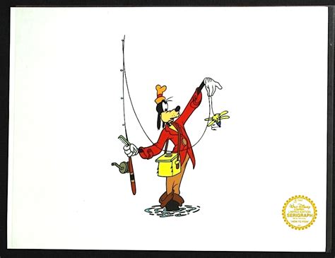 Goofy "Gone Fishing" Walt Disney Limited Edition Animation Serigraph ...