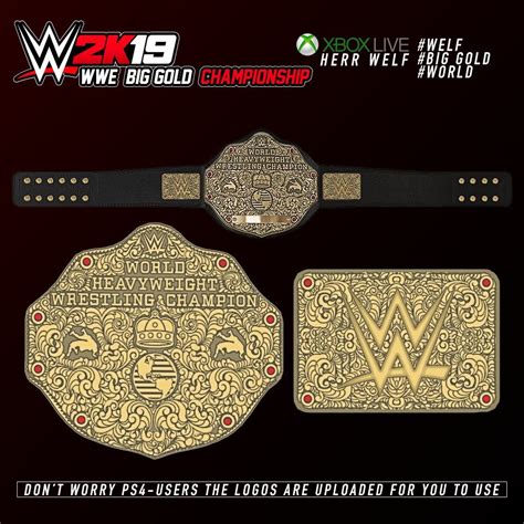 WWE WORLD HEAVYWEIGHT CHAMPIONSHIP - Big Gold - custom - : WWEGames