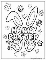 Happy Easter Coloring Pages sketch template
