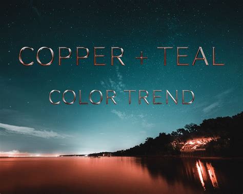 Copper + Teal Color Trend. How to incorporate this trend into your space! | Teal and copper ...