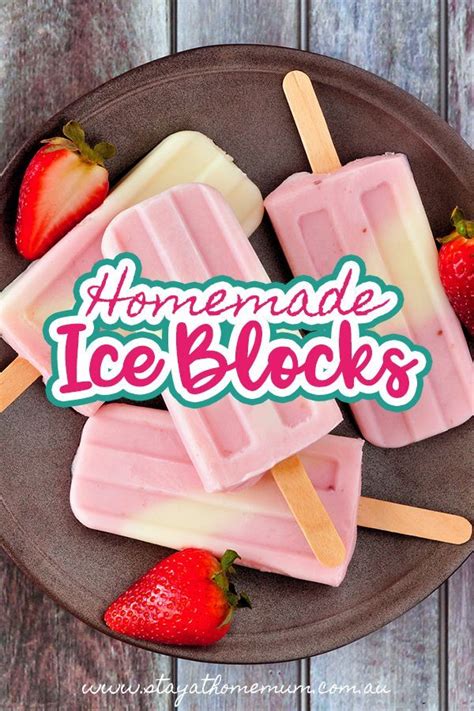 These home made ice blocks are perfect for hot summer days, especially ...