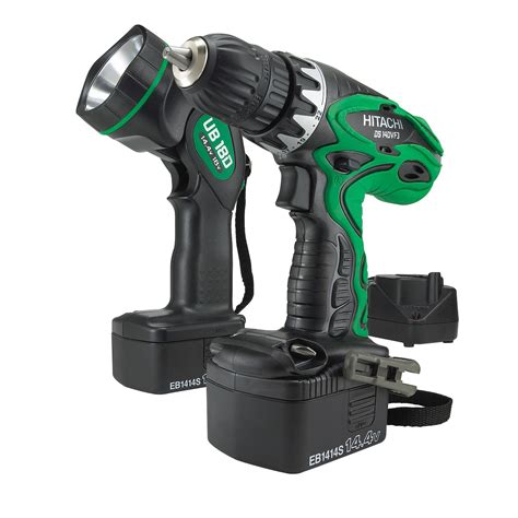 Hitachi 14.4V 3/8 In. Driver Drill Kit with Flashlight - Tools ...