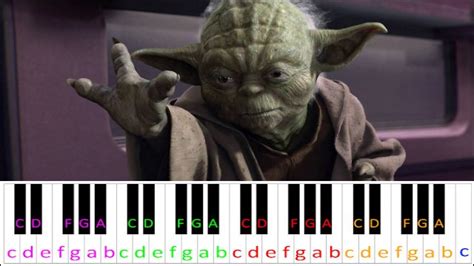 The Force Theme (Star Wars) Hard Version | Piano Letter Notes