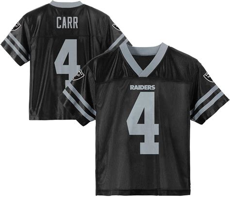 Amazon.com: Derek Carr Las Vegas Raiders Black #4 Youth 4-20 Home ...