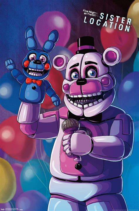 Buy Trends International Five Nights at Freddy's: Sister Location - Funtime Freddy Wall , 22.375 ...