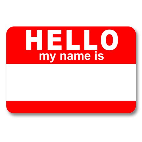 Hello my Name is Dry Erase Reusable Name Tag | HC Brands