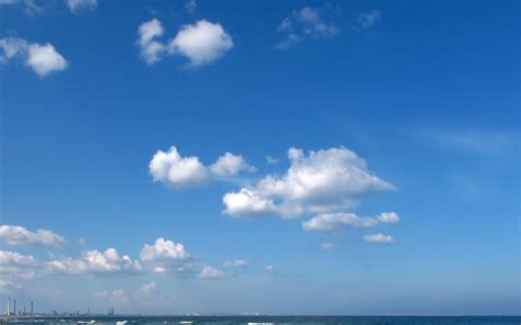 Blue Sky with Clouds Wallpaper | Blue sky with white coulds … | Flickr
