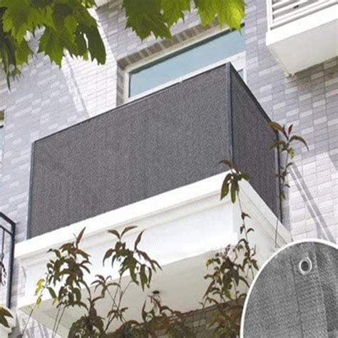 Balcony Screening Cover, Balcony Privacy Screen with Eyelets and Cord ...