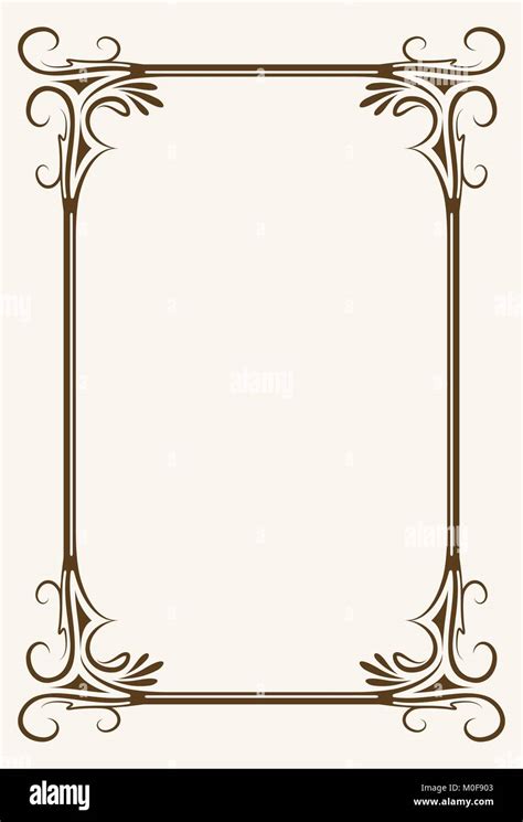 Decorative vintage frame. Vector Stock Vector Image & Art - Alamy