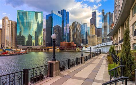 USA Skyscrapers Houses Chicago city Street Waterfront Cities wallpaper | 2048x1280 | 893152 ...