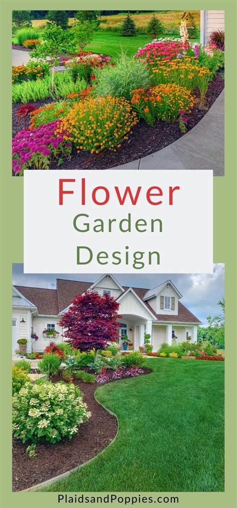 Flower Garden Design | Garden design layout landscaping, Front yard garden design, Garden ...