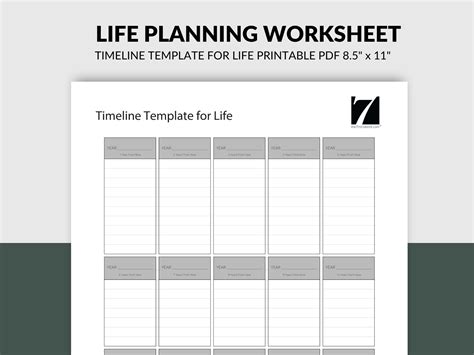 Life Planning Worksheet - The 7 Minute Life