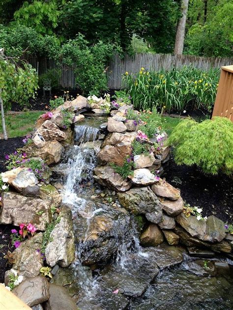 100 Marvelous Small Waterfall Pond Landscaping Ideas for Backyard https://decomg.com/100 ...