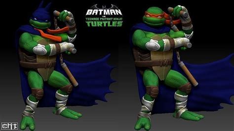 Batman vs Teenage Mutant Ninja Turtles 3D model 3D printable | CGTrader