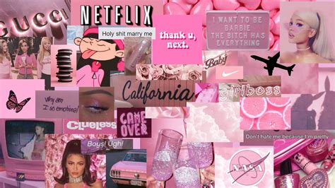 Pink Laptop Wallpaper Aesthetic