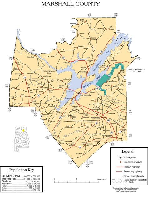 Map of Marshall County Alabama - MCARS