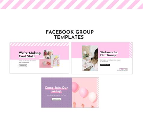 Facebook Template Set (PomPom) | Little Theme Shop