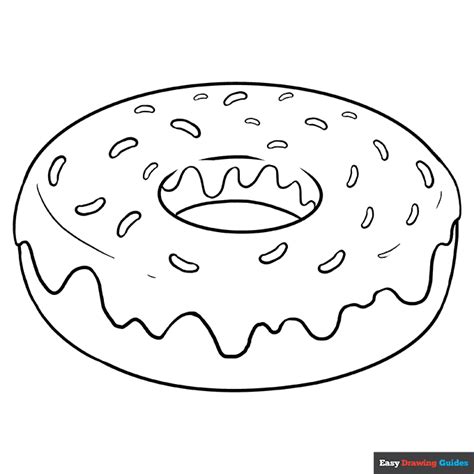 Yummy Donut Coloring Page Donut Coloring Page Coloring Pages Easy | Porn Sex Picture