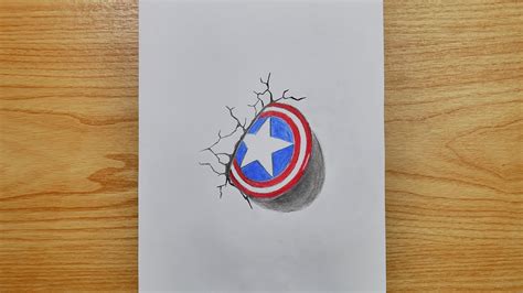 How to draw a captain America shield step by step | Easy drawing ...