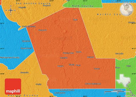 Political Map of Liberty County