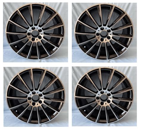 19" AMG Matt Black Mercedes Benz Wheels Rims E Class E320 E350 E500 E550 E63 - Walmart.com