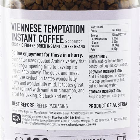 Sonnentor Organic Temp Instant Coffee, 100g - Why Not?