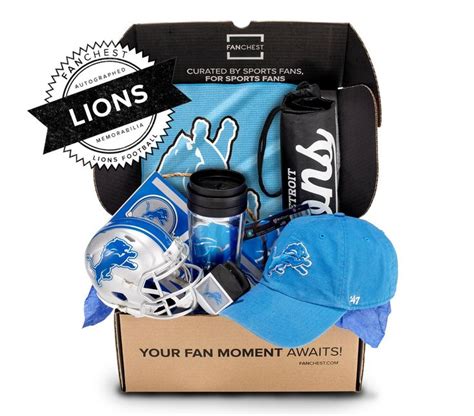 Detroit Lions Memorabilia Gifts | Lions Mini Helmet Included | Lion ...