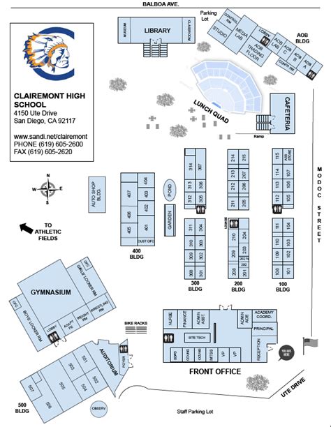 Campus Map - Clairemont High School